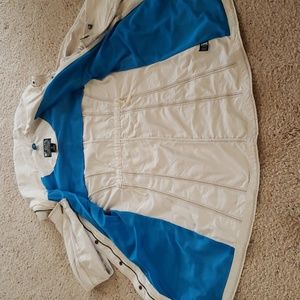 White Kuhl lightweight weather coat/trench. Size M.